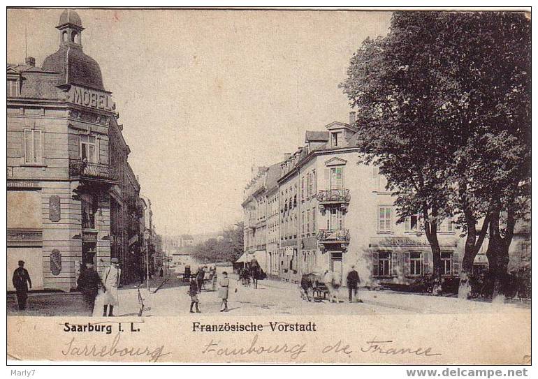 SARREBOURG Faubourg De France 1912 - Sarrebourg