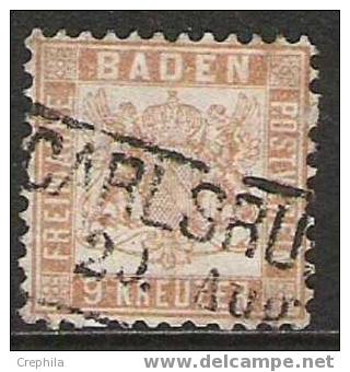 Allemagne - Baden - 1862 - Y&T 19a -  Michel 20 - Oblit. - Usati