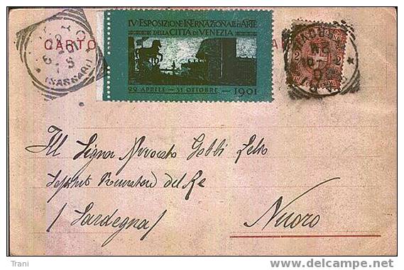 CARTOLINA DI NAPOLI - FRANCOBOLLI PARTICOLARI - Used