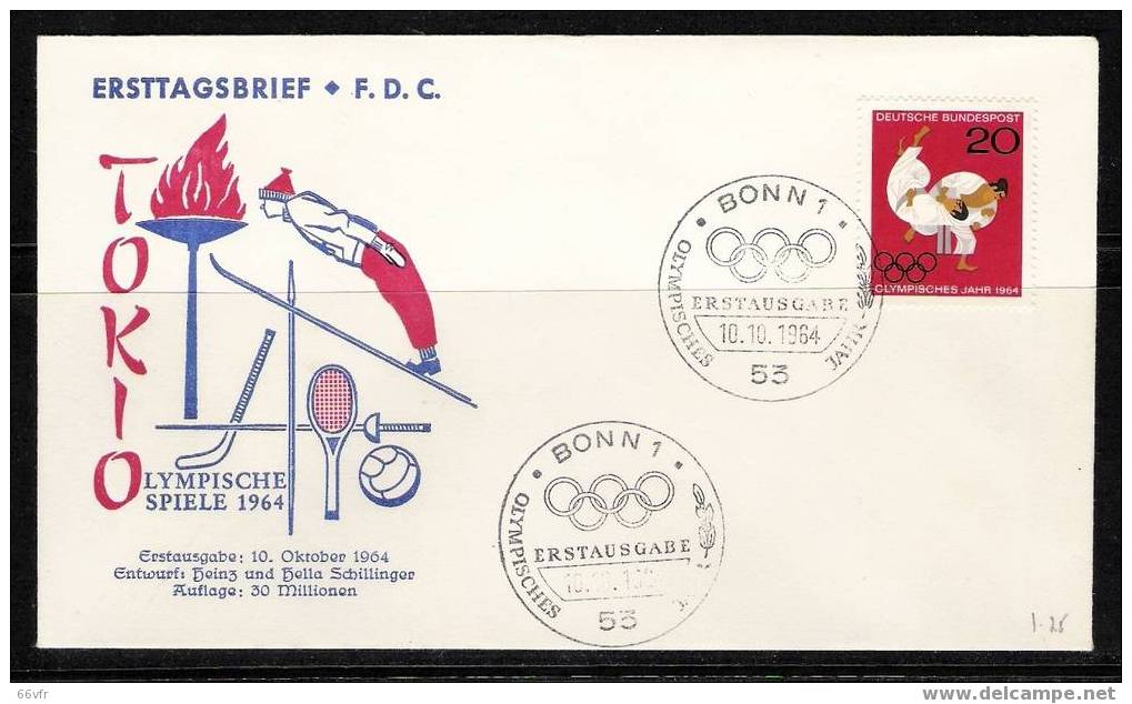 RFA / FDC  / 1964. J.O. TOKIO. - Ete 1964: Tokyo