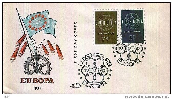 FDC - EUROPA 1959 - FDC