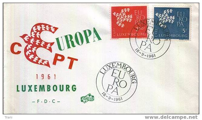 LUXEMBOURG  - FDC - EUROPA 1961 - FDC