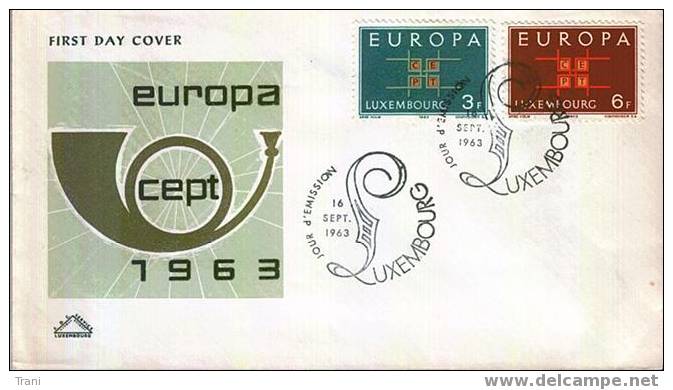 LUXEMBOURG  - FDC - EUROPA 1963 - FDC