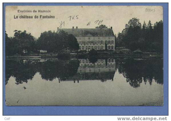 81 Op Kaart (Hamois, Chateau De Fontaine) Met Stempel CINEY, Getaxeerd Met TX 5 Met Stempel LIERRE - 1893-1907 Armarios