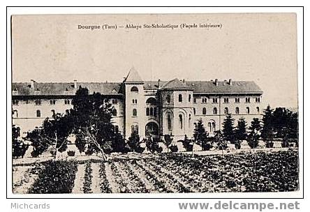 CPA 81 DOURGNE - Abbaye Ste Scholastique (Facade Interieur) - Dourgne