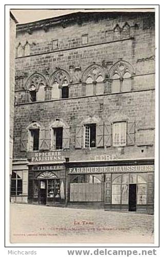 CPA 81 CORDES - Maison Dite Du Grand Veneur (Epicerie, Chaussures) - Cordes