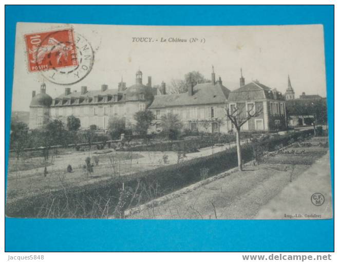 89) Toucy - N° 1 - Le Chateau -   - Année 1911 - EDIT Godefroy- Tres Belle Carte - Toucy