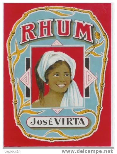 759 / ETIQUETTE DE RHUM JOSE VIRTA - Rhum