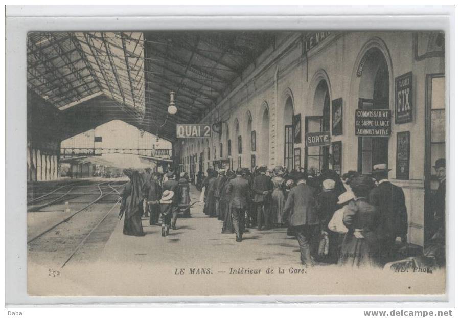 LE MANS.  INTERIEUR DE LA GARE - Le Mans