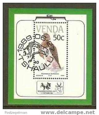 VENDA 1989 CTO Block 5 Vurnerable Birds # 5352B - Eagles & Birds Of Prey