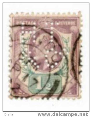 Perfo Perfin Y&T 108, 1.1/2p Violet-brun Et Vert, 1902, Perforated HT & C° - Gezähnt (perforiert)