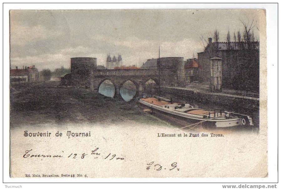 9474 -  Souvenir De TOURNAI - L'Escaut Et Le Pont Des Trous - Le Roeulx