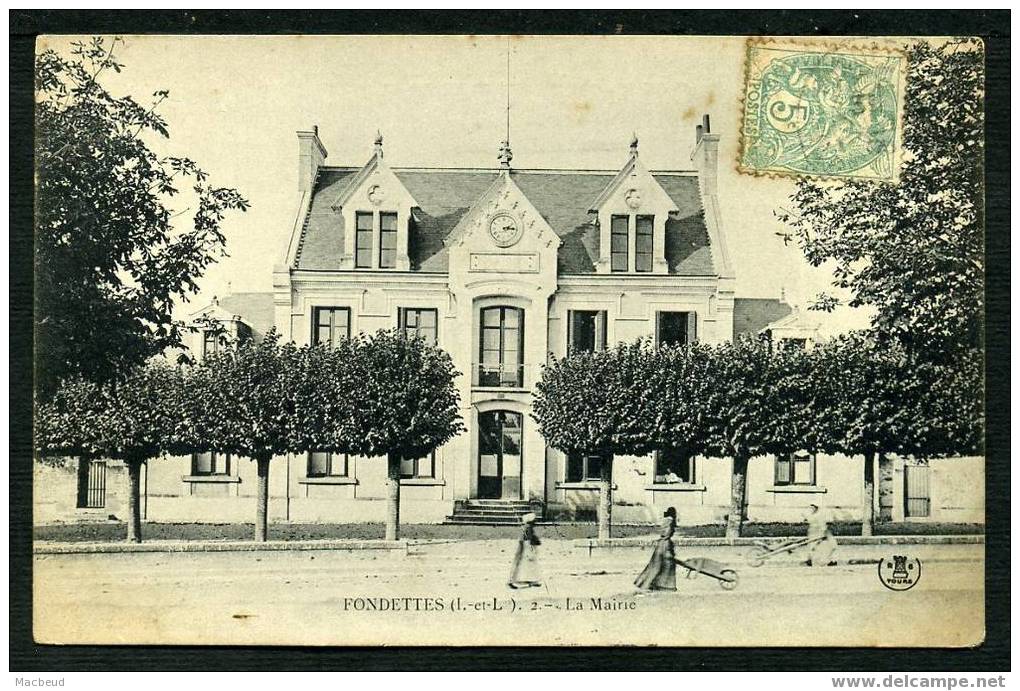 37 - FONDETTES - La Mairie - ANIMÉE - Fondettes