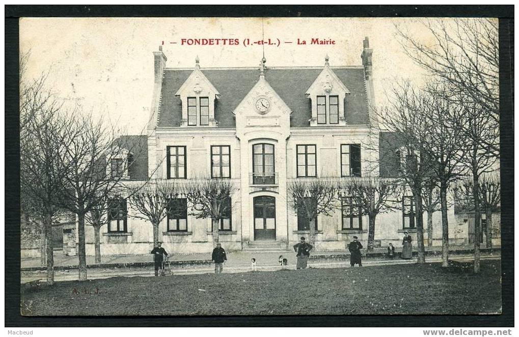 37 - FONDETTES - La Mairie - ANIMÉE - Fondettes