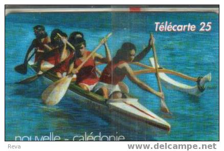 NEW CALEDONIA 25 U  7th VA'A CHAMPIONSHIP WOMAN KAYAKING SPORT  MINT IN BLISTER NCL-41a 1300 ONLY !!!  SPECIAL PRICE !!! - Neukaledonien