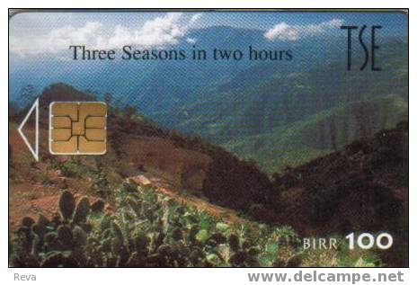 ERITREA 100 BIRR  MOUNTAINS LANDSCAPE   CHIP  MINT IN BLISTER   ERI-3  CV$80US - Eritrea