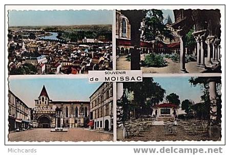 CPSM 82 MOISSAC - Souvenir - Multivue - Moissac