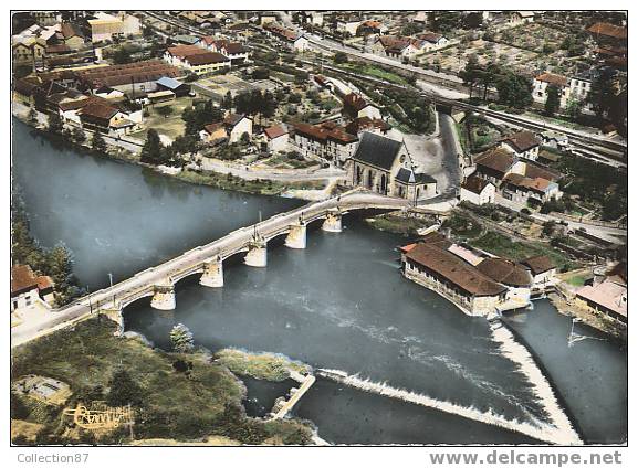 87 - HAUTE VIENNE - ST JUNIEN - LE PONT Et La CHAPELLE - TRES BELLE VUE AERIENNE - Edit. CIM 15827 A - Saint Junien