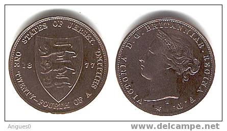 1/12 De Shilling 1877 Victoria - Jersey
