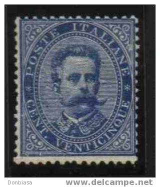 1879/82 Effige Umberto I, 25 Cent. NUOVO - Mint/hinged