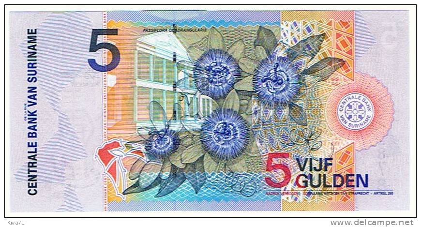 5 GULDEN "SURINAME"  1 Janvier 2000   Ble 75 - Surinam