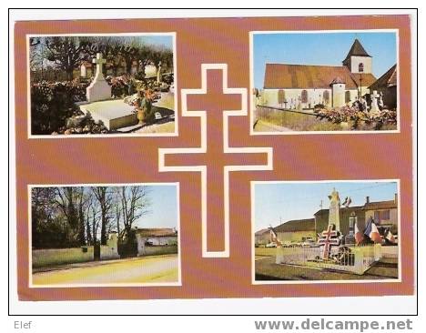 COLOMBEY-LES-DEUX-EGLISES  (Haute-Marne) ,Tombe De La Famille De Gaulle,entrée De La Boisserie;+cachet MARIGNY-le-CAHOU - Colombey Les Deux Eglises