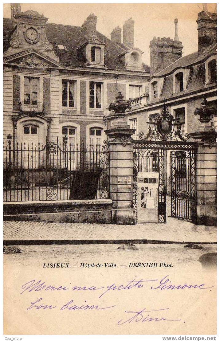 14 LISIEUX Hotel De Ville, Ed Besnier, 1902 - Lisieux