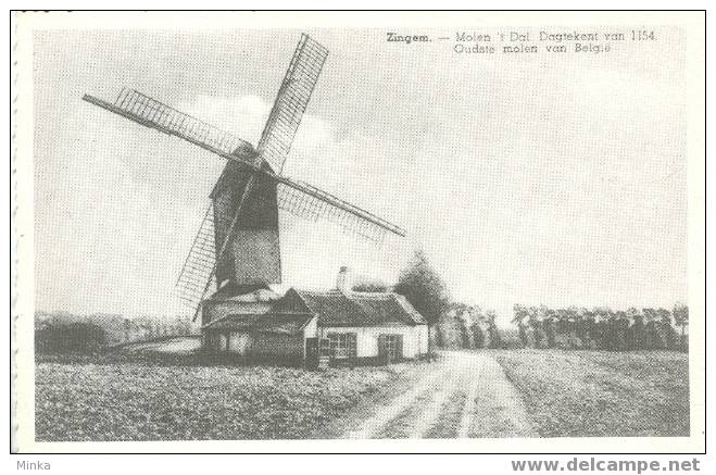 Zingem - Molen 't Dal, Oudste Molen Van België - Zingem