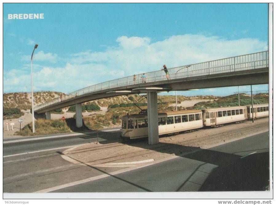 Bredene - Wandelbrug Naar Het Strand - Met Tram - Spoorweg - Railway - Bredene