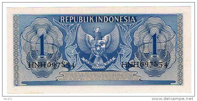 ***rare*** 1  RUPIAH  "INDONESIE"   1956    UNC   Ble 40 42 - Indonesië