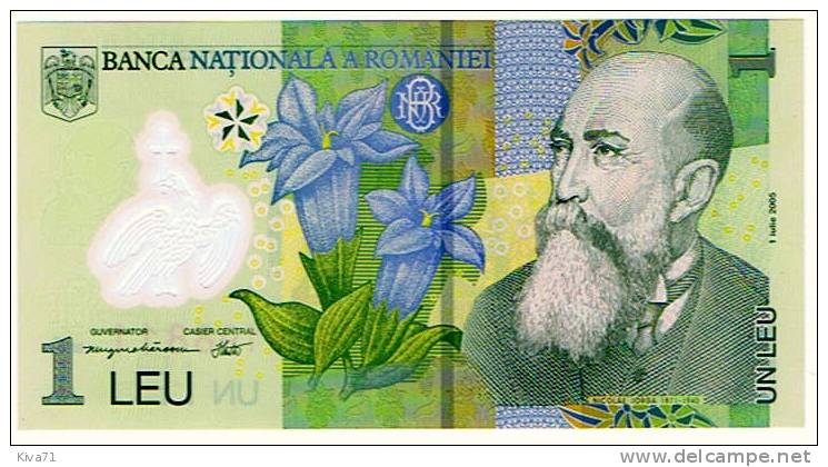 1 LEU  "ROUMANIE"   2005  UNC Polymer   Ro 58 - Roemenië