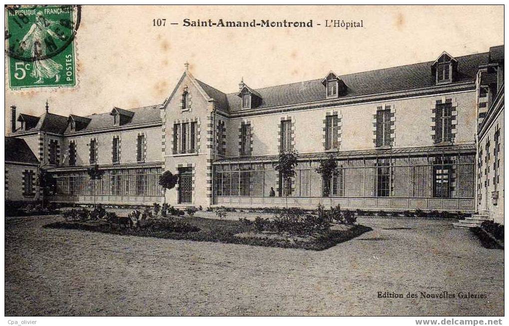 18 ST AMAND MONTROND Hopital, Ed NG 107, 1912 - Saint-Amand-Montrond