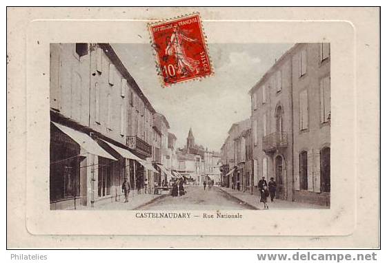 CASTELNAUDARY  RUE  NATIONALE - Castelnaudary