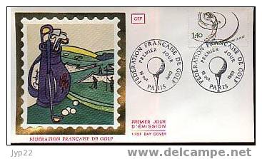 Jolie Fdc France 18-10-1980 Fédération Française De Golf - Illustrateur Du Dessin : Jubut - Golf