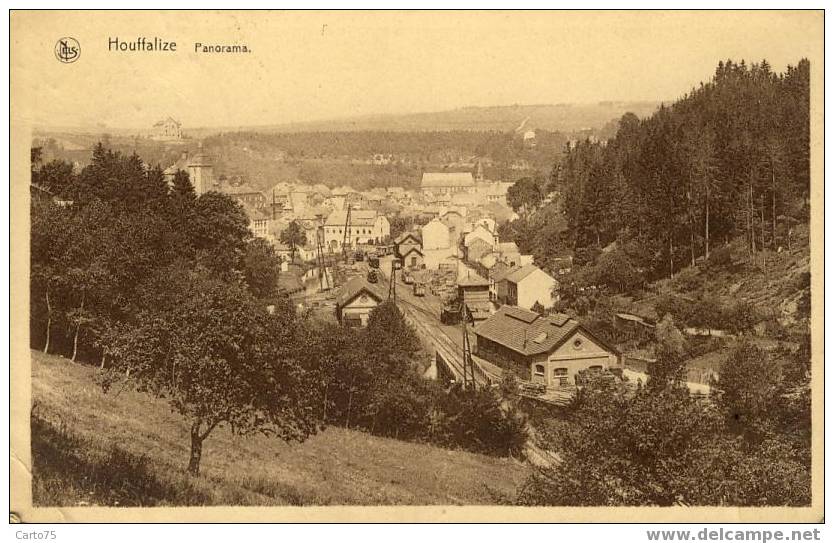 BELGIQUE - HOUFFALIZE - Panorama - GARE - Chemin De Fer - Houffalize