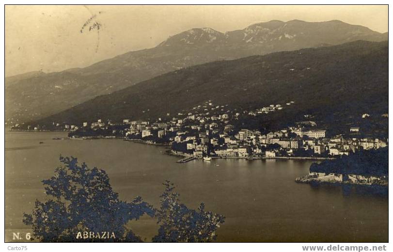 CROATIE - ABBAZIA - Photographie De Emiro Fantini Fiume 1926 - Croatie