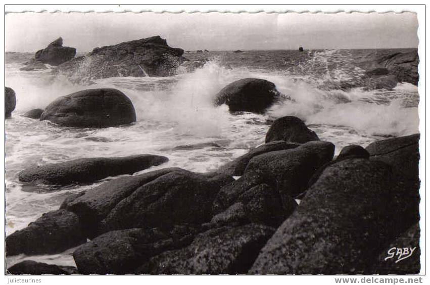 Brignogab Effet De Vague Cpa Bon état - Brignogan-Plage