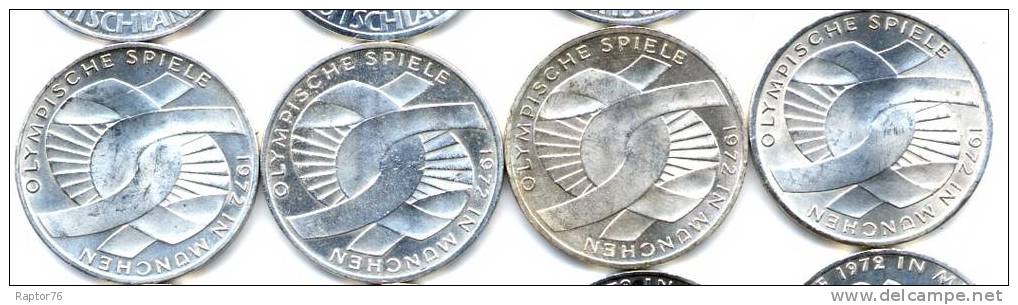 ALLEMAGNE JEUX OLYMPIQUES DE MÜNICH 1972 COFFRET DE PIECES COMMEMORATIVES A VOIR!!!!!!!!!!!! - Herdenkingsmunt