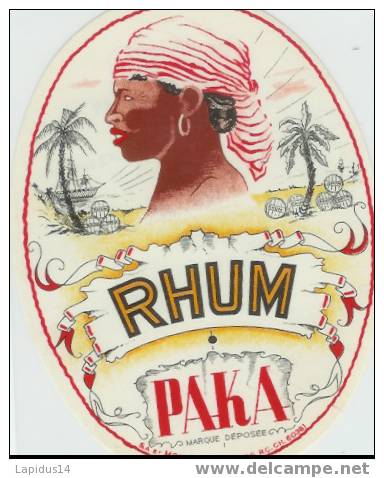 767/ ETIQUETTE DE RHUM  PAKA - Rhum