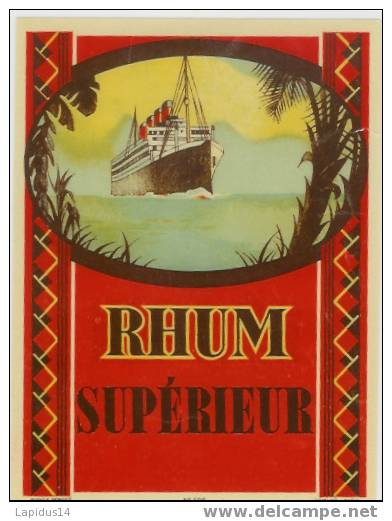 772 / ETIQUETTE DE RHUM SUPERIEUR - Rhum