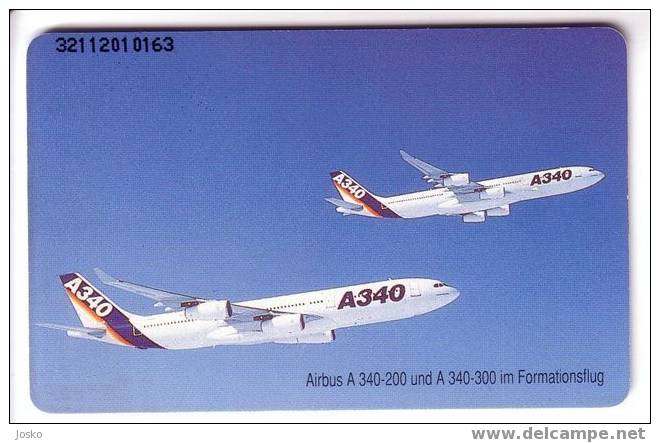 AIRBUS  A 340 ( Germany Rare Card ) - Plane - Avion - Airplane - Planes - Airplanes - Aeroplane - Aircraft - Flugzeuge