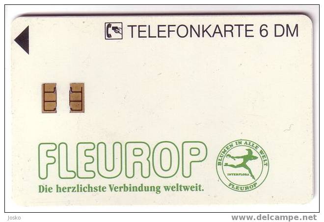FLEUROP ( Germany Very Rare Card O Serie - 1.500 Ex. Only ) Orchid - Orchidée ? Flowers Fleurs Flower Fleur - O-Series : Séries Client