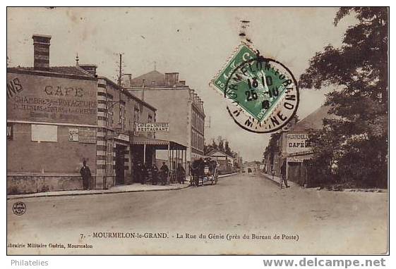 MOURMELON   RUE DU GENIE 1908 - Mourmelon Le Grand