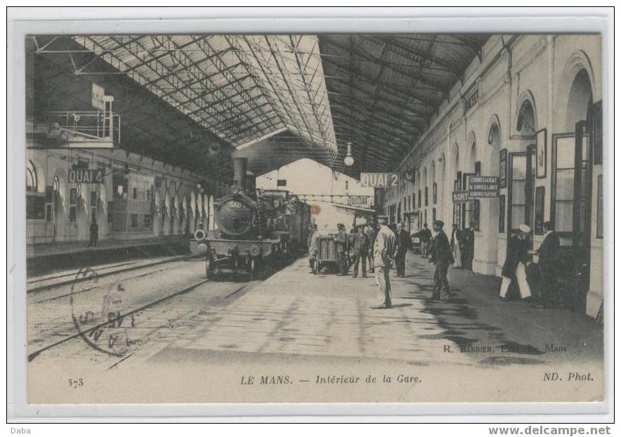 LE MANS. INTERIEUR DE LA GARE - Le Mans