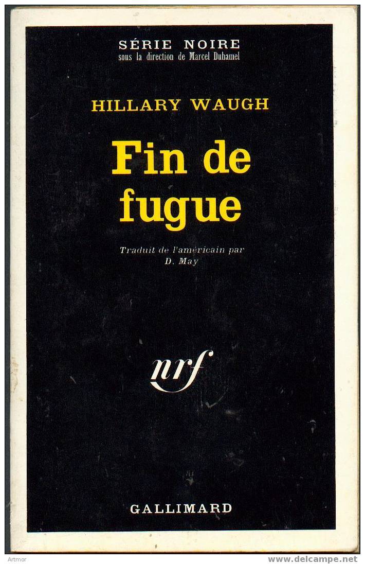 SERIE NOIRE  N° 1370 - EO 1970 - H  WAUGH - FIN DE FUGUE - Série Noire