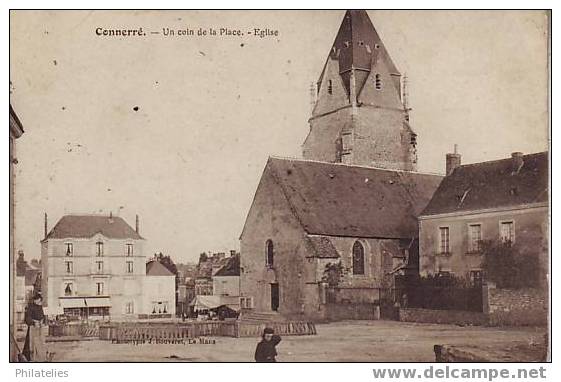 Connerre  Place De L Eglise - Connerre