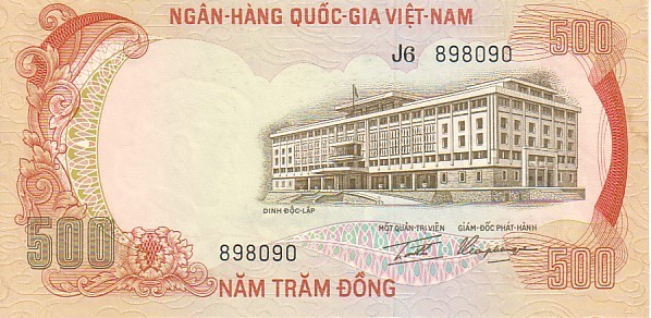 VIET NAM  Sud   500 Dong Non Daté (1972)  Pick 33a  *****BILLET  NEUF***** - Viêt-Nam