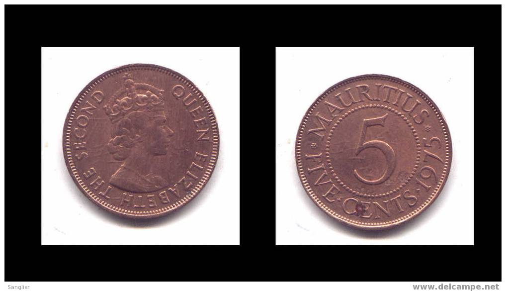 MAURITIUS 5 CENTS 1975 - Mauretanien