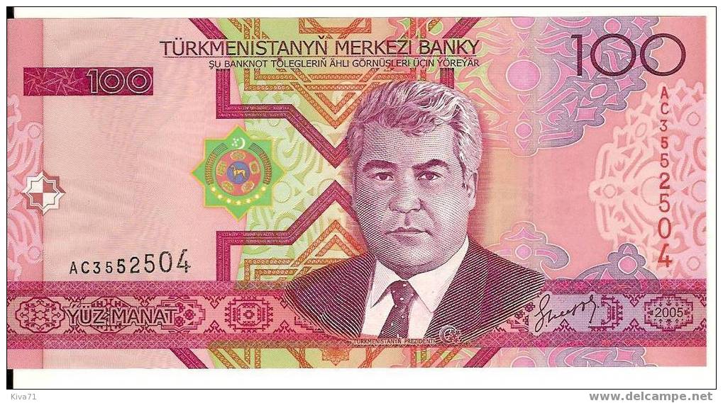 ***nouveau*** 100 Manat  "TÜRKMENISTAN" 2005  UNC  Ro 72 - Turkmenistan