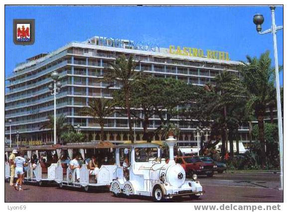 NICE TRAIN HOTEL CASINO CPM - Cafés, Hotels, Restaurants